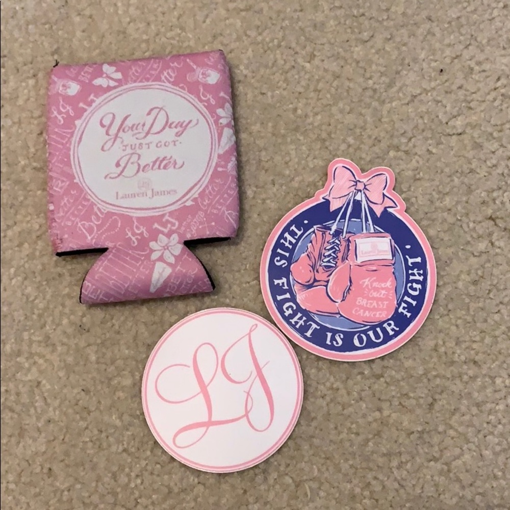 Lauren James Coasters and Bottle Holder